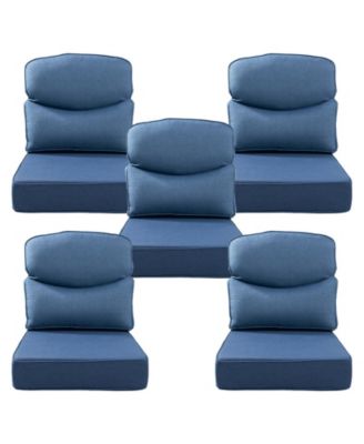 Luxury Smile 24x22x6 Outdoor Cushions, Water Resistant Olefin Deep Seat Cushion for Patio Wicker Chair Sofa