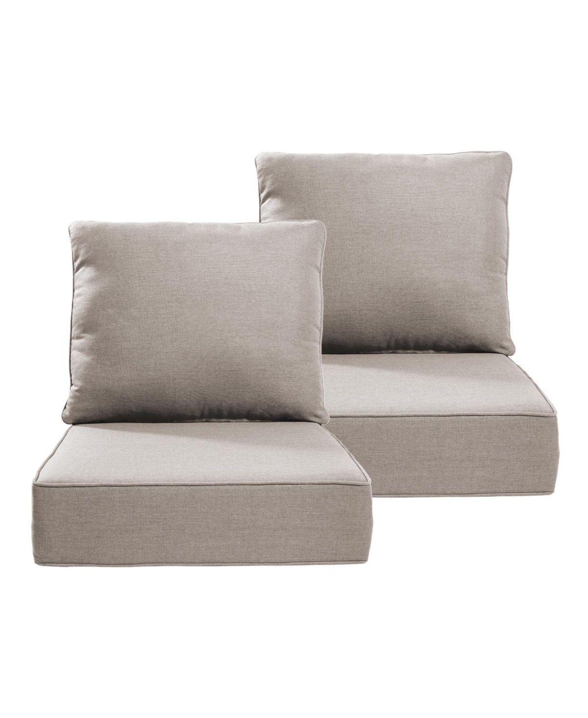 Bellefurn 24-in x 22-in 2 -Piece Patio chair cushion