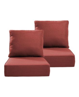 24-in x 22-in 2 -Piece Patio chair cushion
