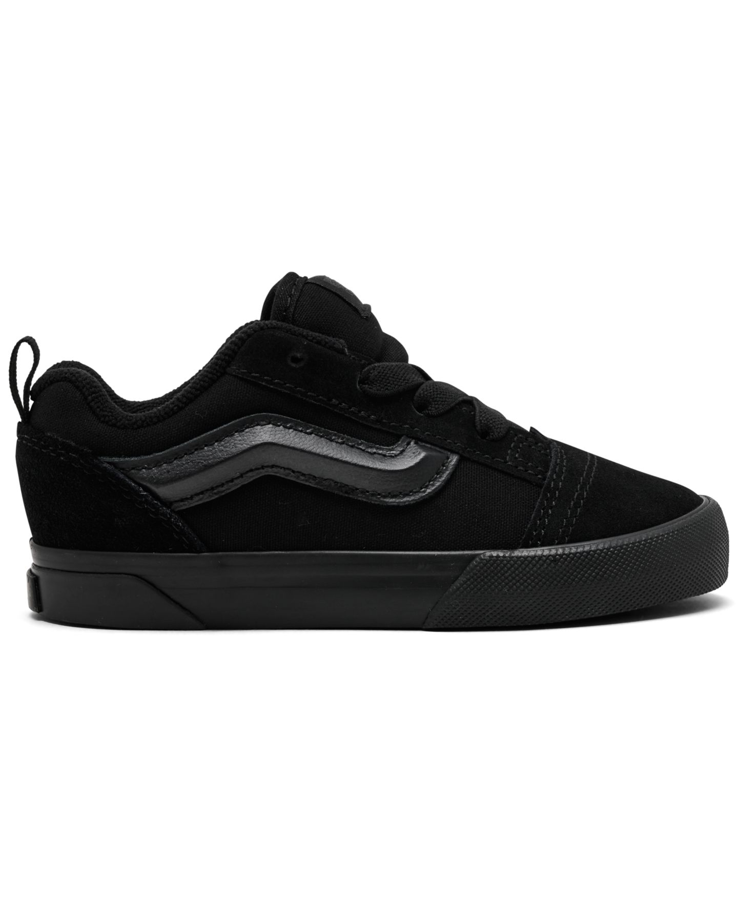 Детские низкие кеды Vans Knu Skool для малышей, цвет: Чёрный — фото 2