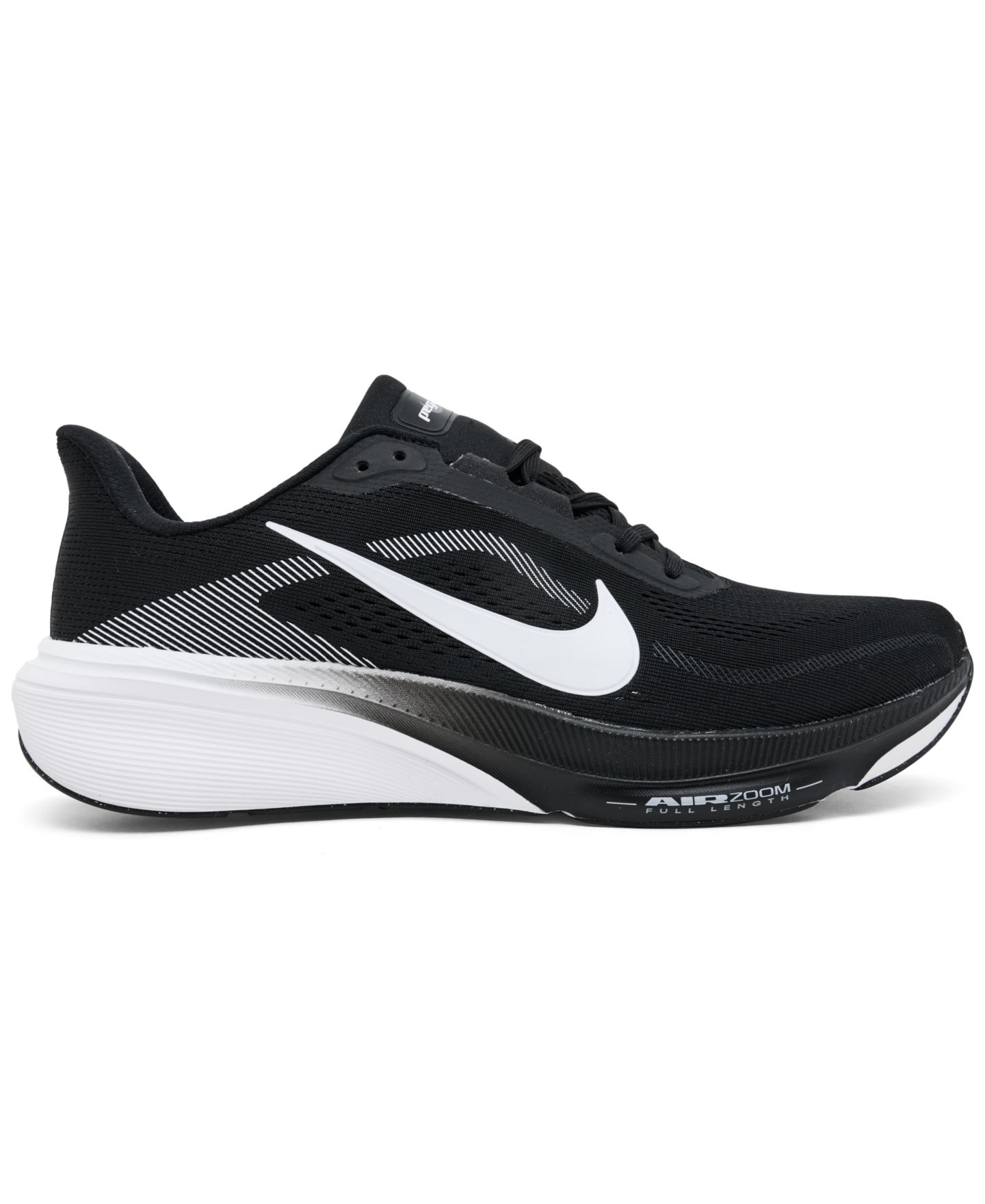 Мужские кроссовки Nike Pegasus 42 Road Running Wide Toe Box, цвет: Чёрный / Белый — фото 2