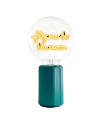 Bulb FLY ME TO THE MOON Amber with Base Table Lamp PORTABLE Pop Nomad