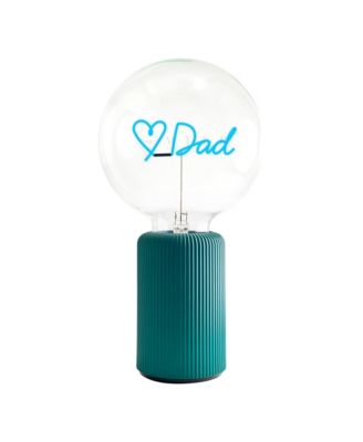 Bulb LOVE DAD Blue with Base Table Lamp PORTABLE Pop Nomad