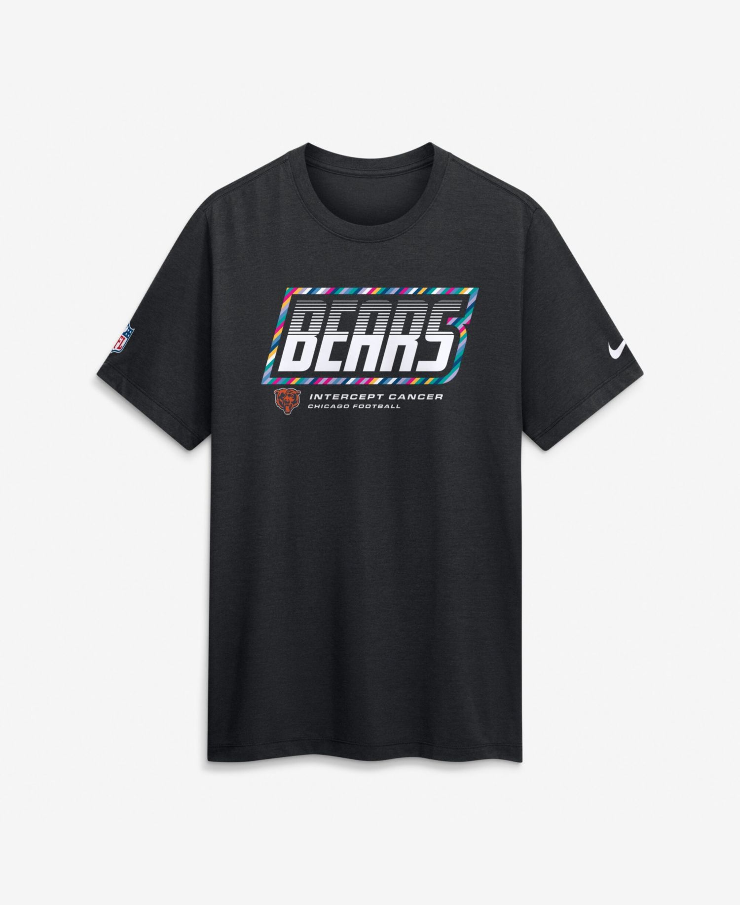 Men's Black Chicago Bears 2026 NFL Cruical Catch Sideline Dri-Fit T-Shirt