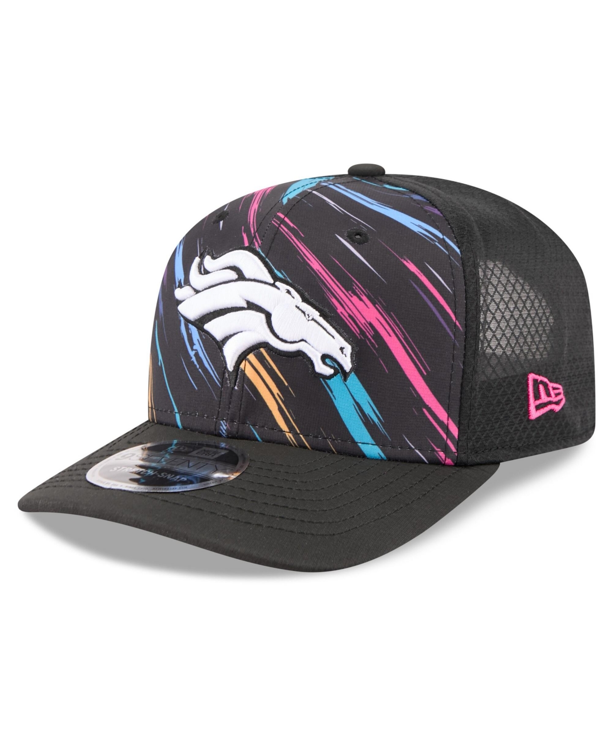 New Era Men's Black Denver Broncos 2026 Nfl Cruical Catch 9SEVENTY Adjustable Trucker Hat