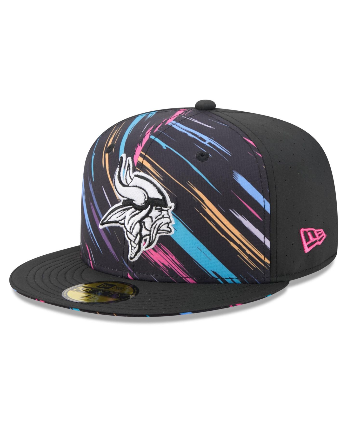 Мужская кепка New Era Black Minnesota Vikings 2026 NFL Cruical Catch 59FIFTY Fitted Hat — фото 4