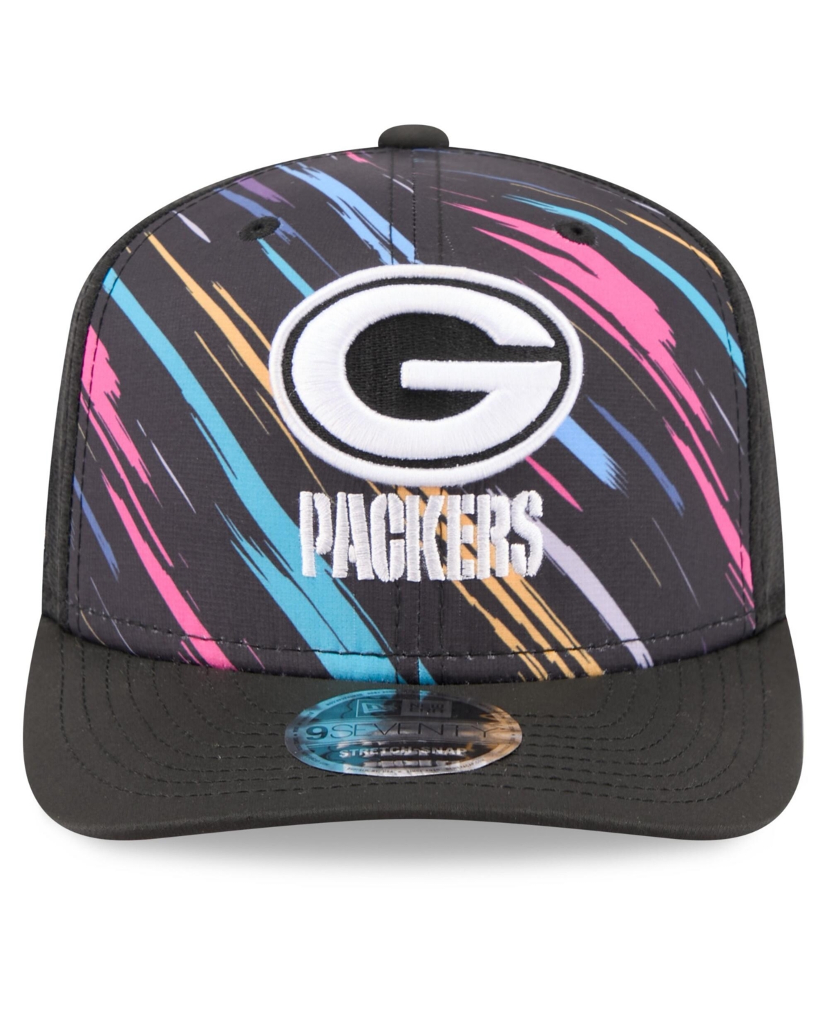 New Era Men's Black Green Bay Packers 2026 Nfl Cruical Catch 9SEVENTY Adjustable Trucker Hat