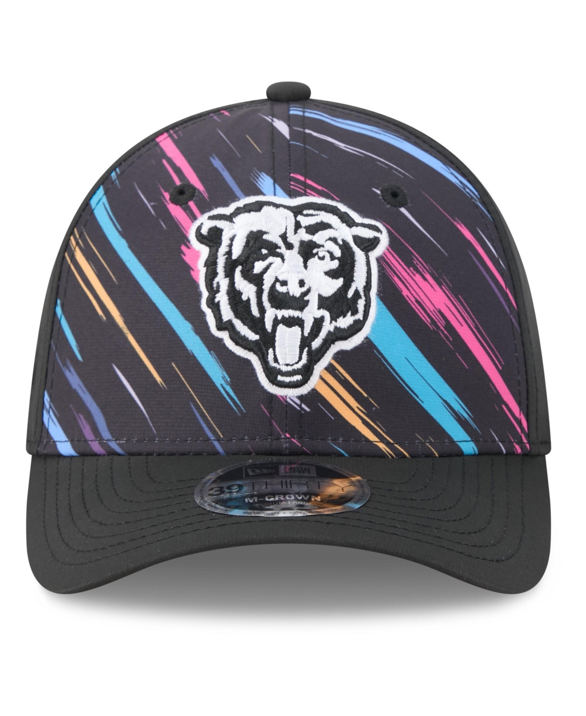 New Era Men's Black Chicago Bears 2026 Nfl Cruical Catch 39THIRTY M-Crown Stretch Hat