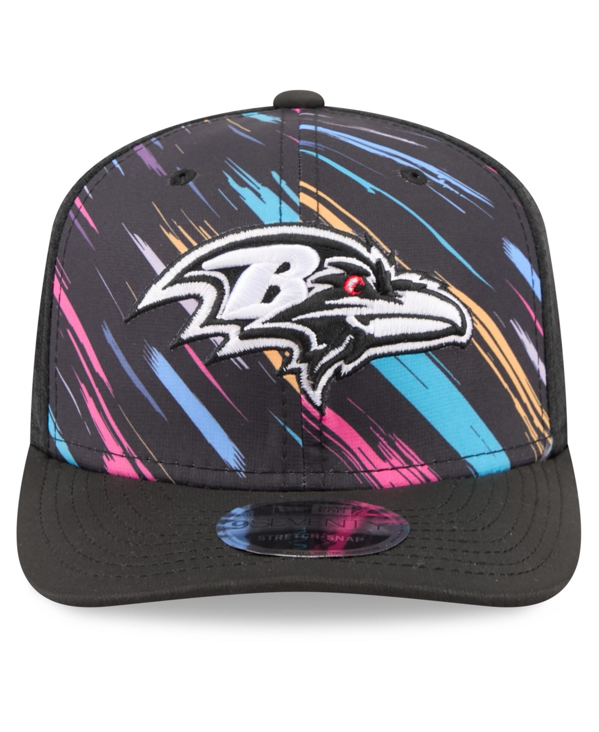 New Era Men's Black Baltimore Ravens 2026 Nfl Cruical Catch 9SEVENTY Adjustable Trucker Hat