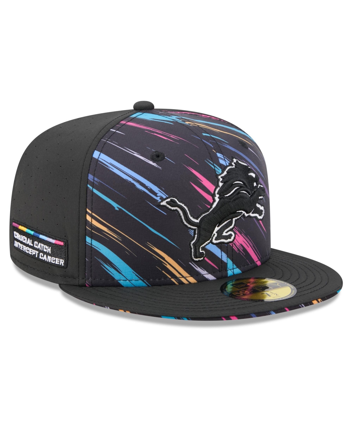 New Era Men's Black Detroit Lions 2026 Nfl Cruical Catch 59FIFTY Fitted Hat
