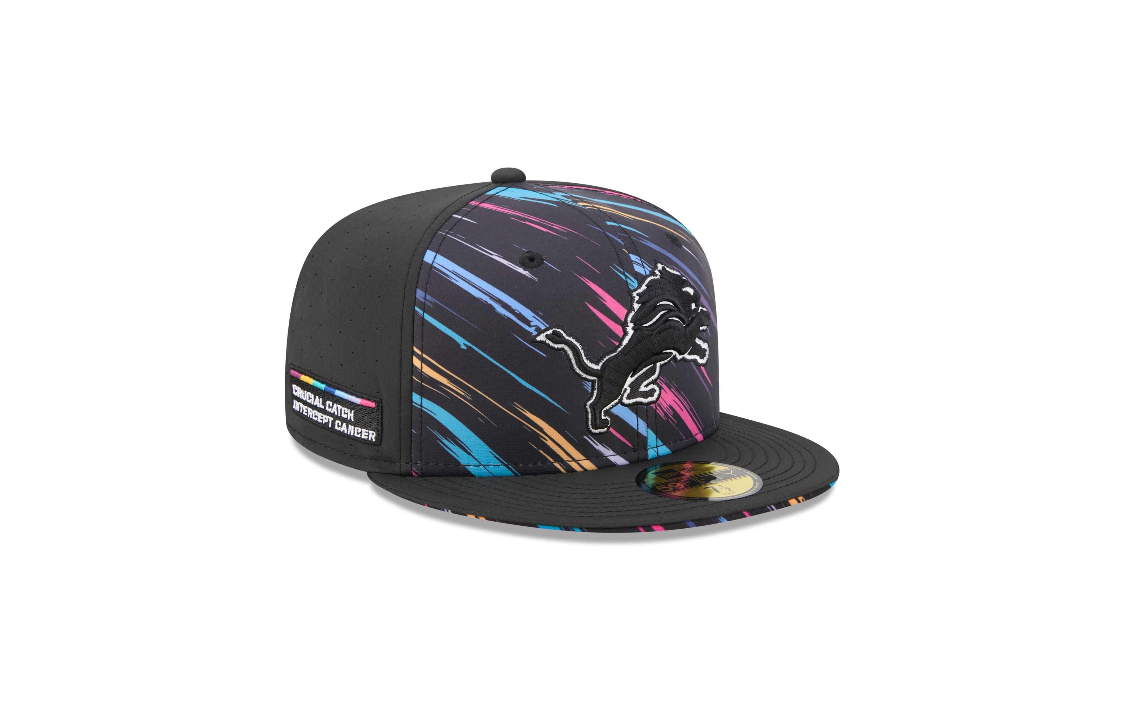 New Era Men's Black Detroit Lions 2026 Nfl Cruical Catch 59FIFTY Fitted Hat