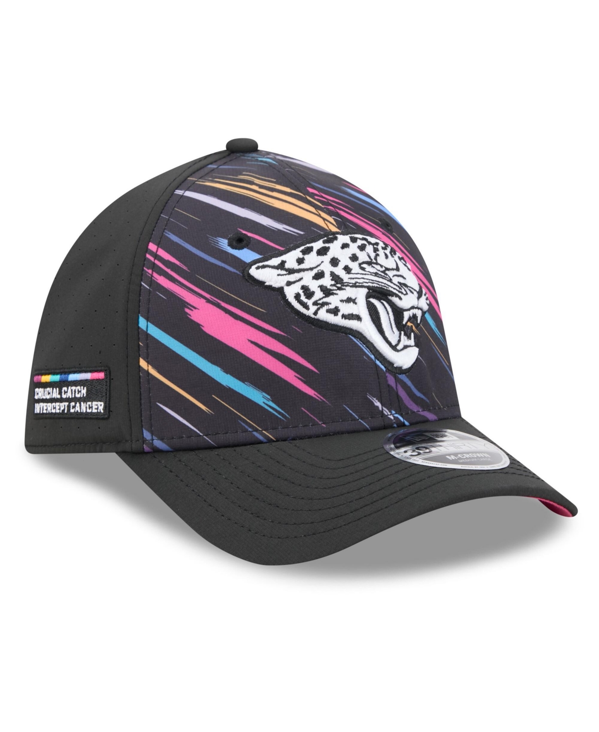 New Era Men's Black Jacksonville Jaguars 2026 Nfl Cruical Catch 39THIRTY M-Crown Stretch Hat