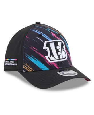 Men's Black Cincinnati Bengals 2026 NFL Cruical Catch 39THIRTY M-Crown Stretch Hat