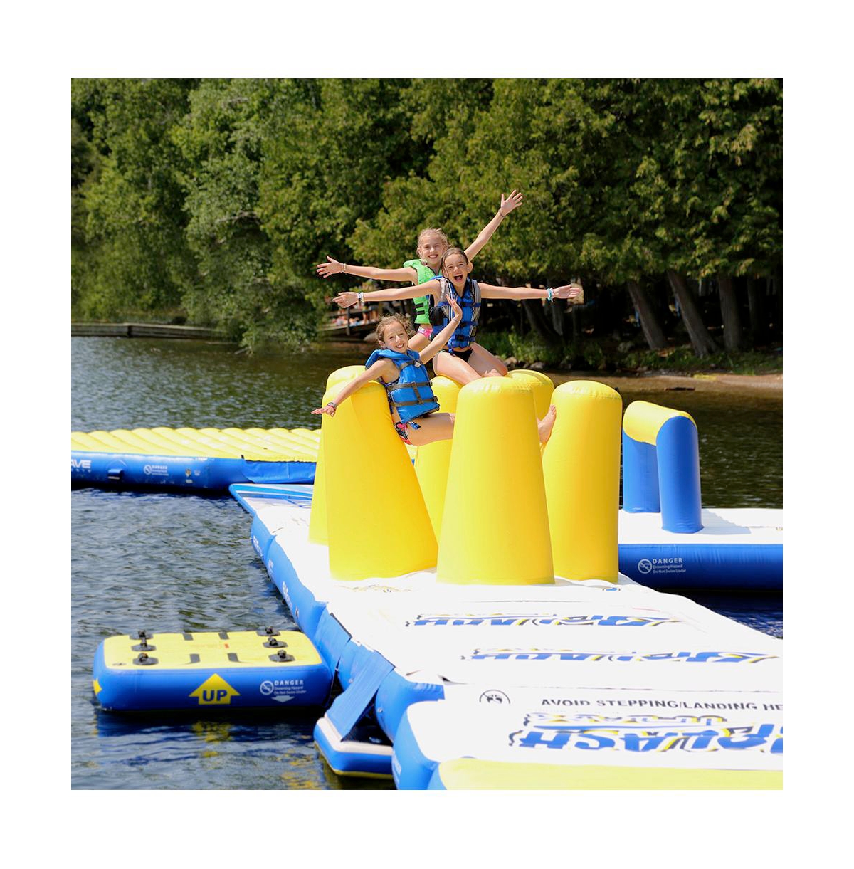 Rave Splash Trax Pylon Run Floating Pvc Activity Course, Ages 12+