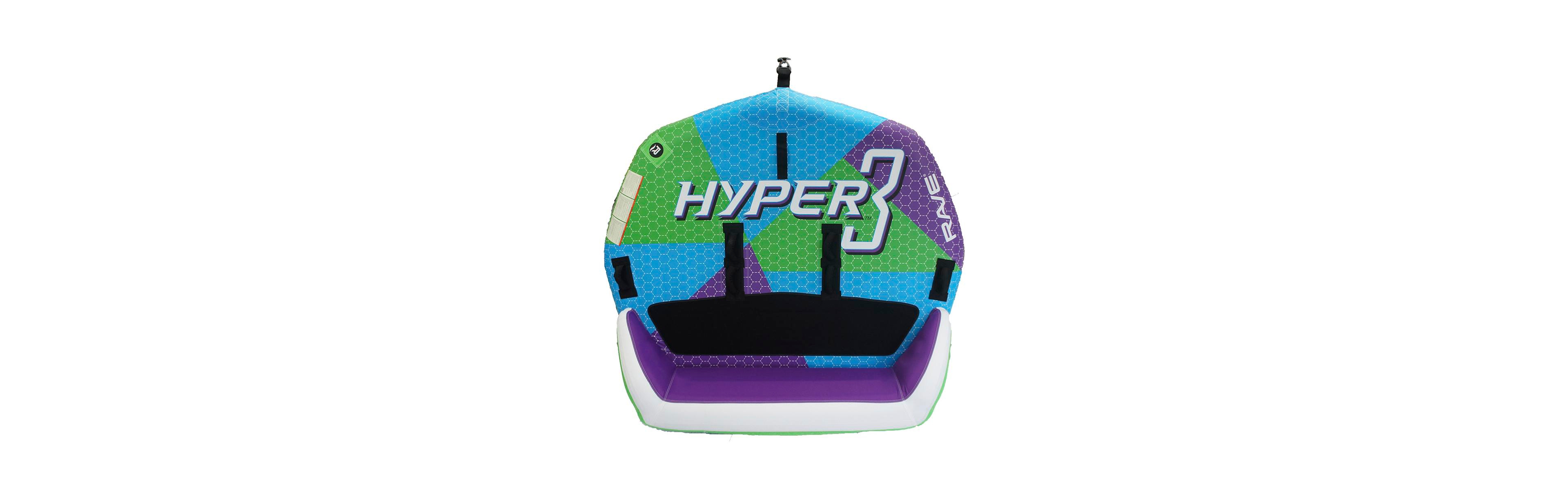 Rave Hyper 3 Couch-Style 3-Rider Boat Towable Tube, Ages 12+