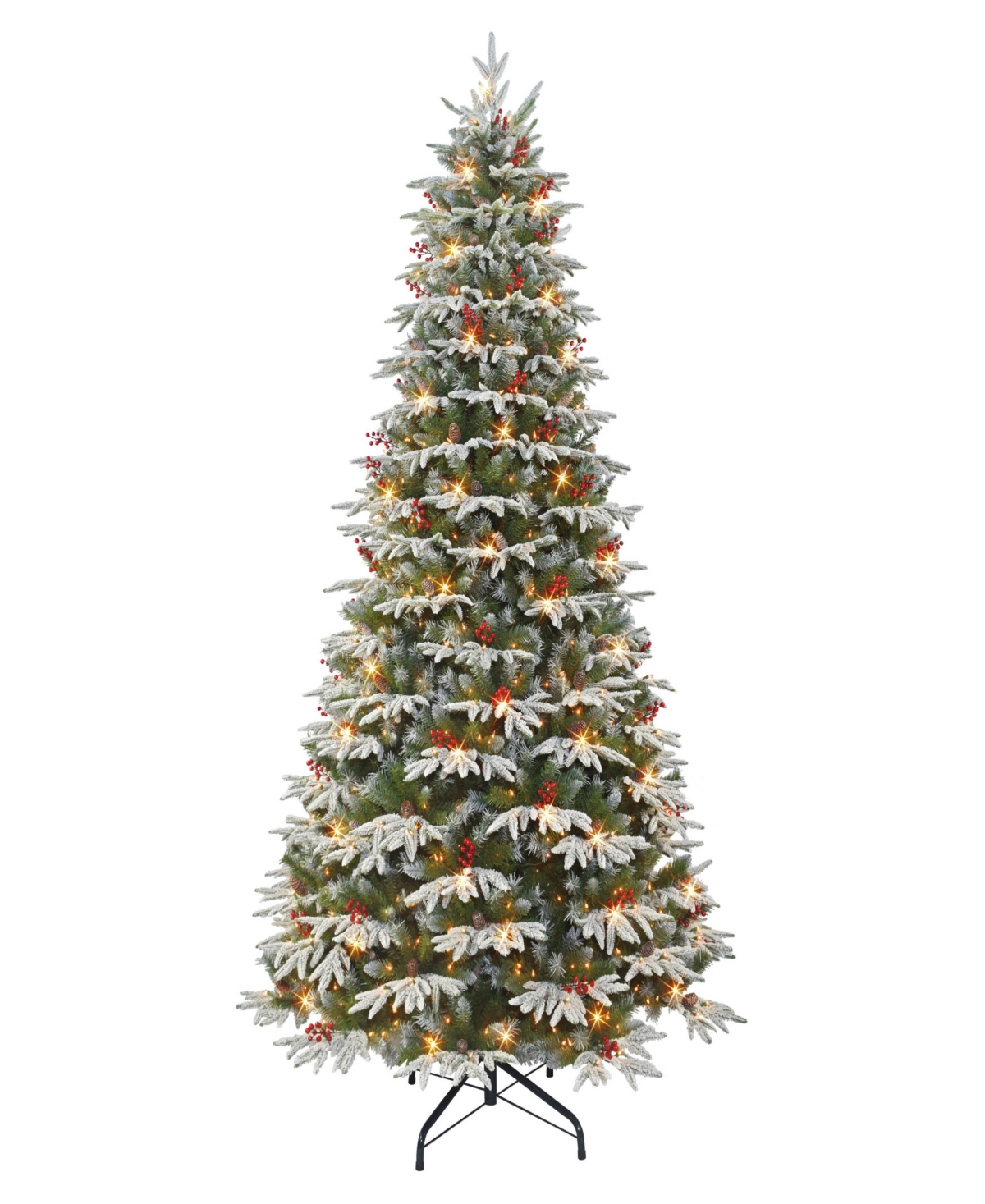 Puleo International 9' Halifax Fir Pre-Lit Artificial Christmas Tree