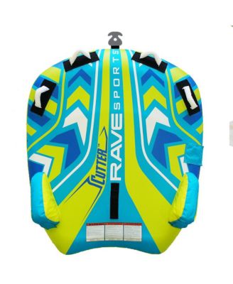 Cutter 2-Rider Tapered Inflatable Towable Tube, Ages 12+