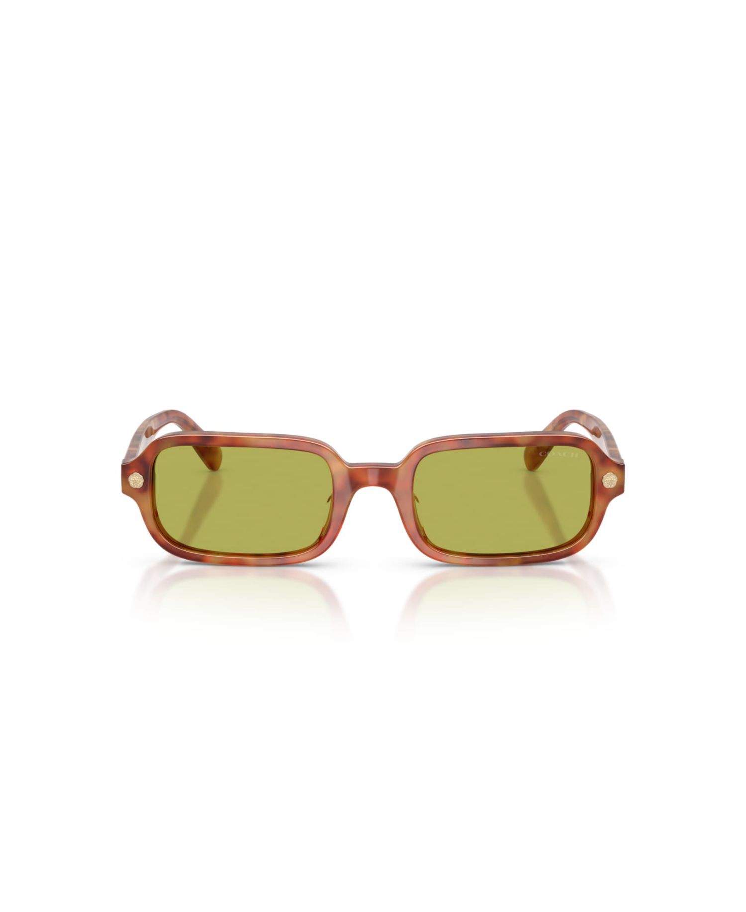Women's Rectangle Sunglasses, Round Face, Charms HC8465U