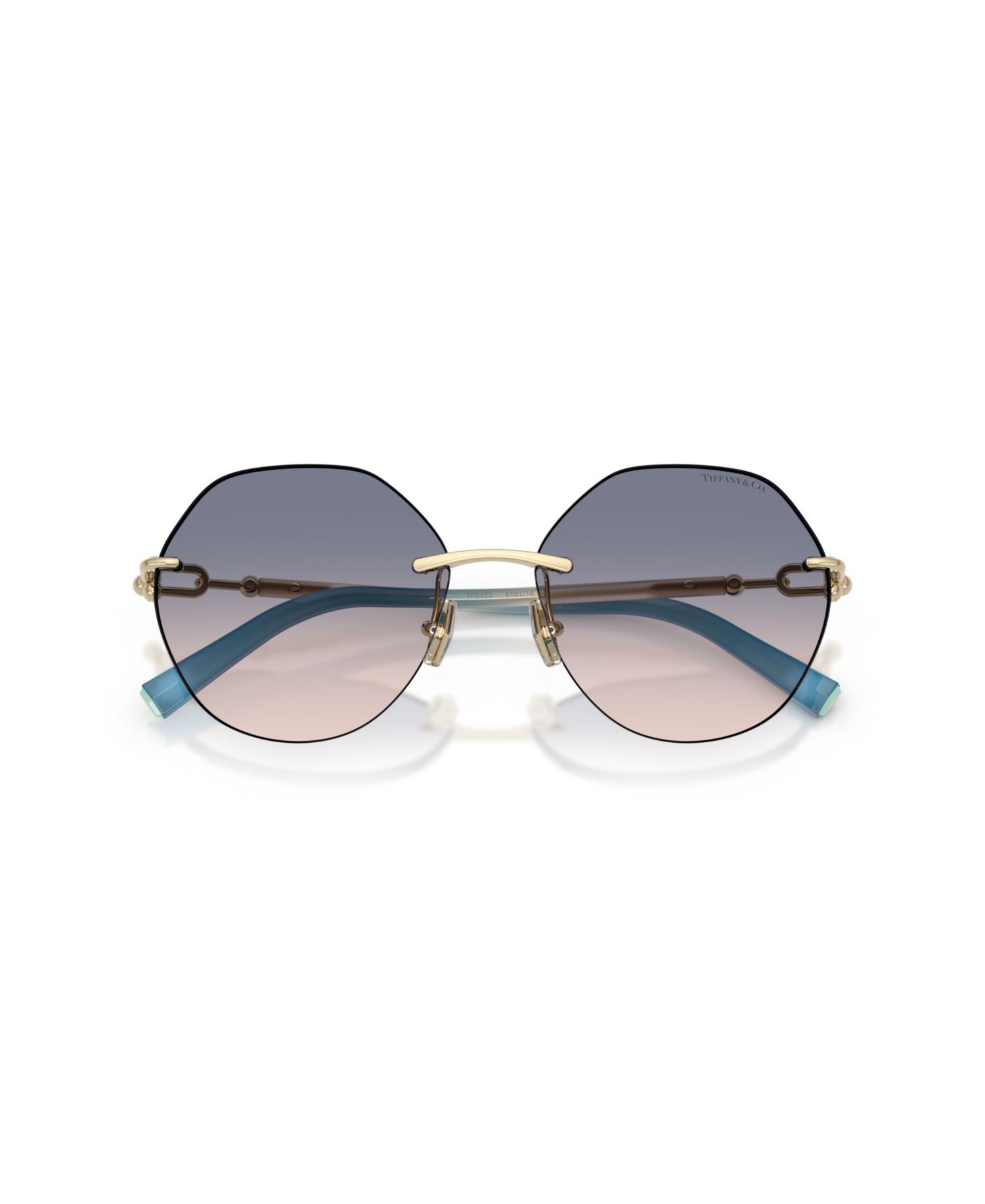 Women's Geometric Rimless Sunglasses TF3123