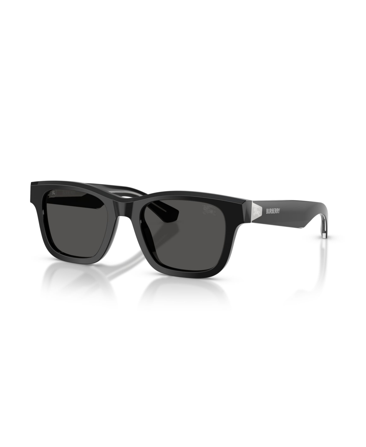 Burberry Men's Square Round-face Sunglasses Be4504 In Black