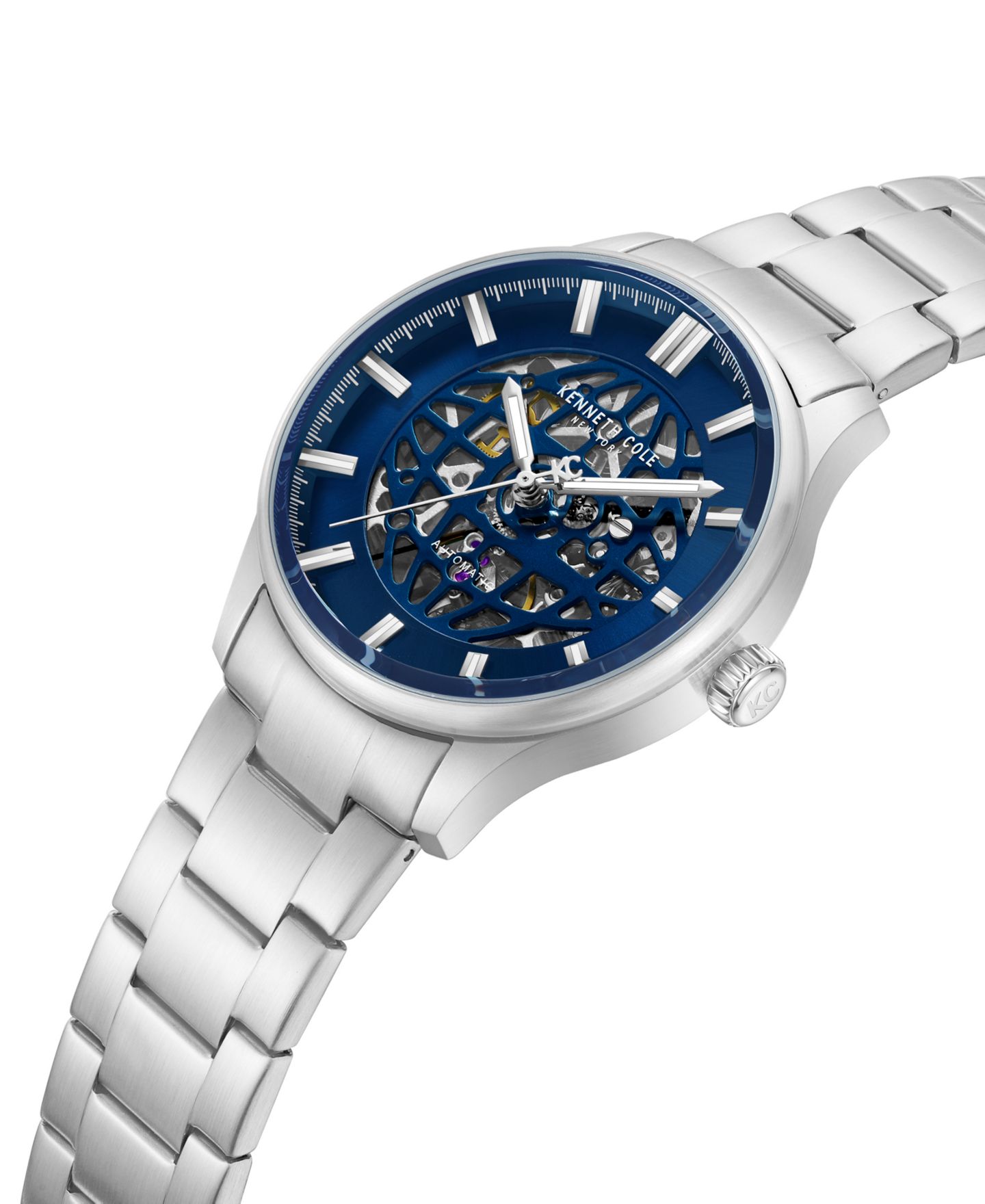 Мужские часы Kenneth Cole New York Automatic Thompson Stainless Steel 43.5mm — фото 2