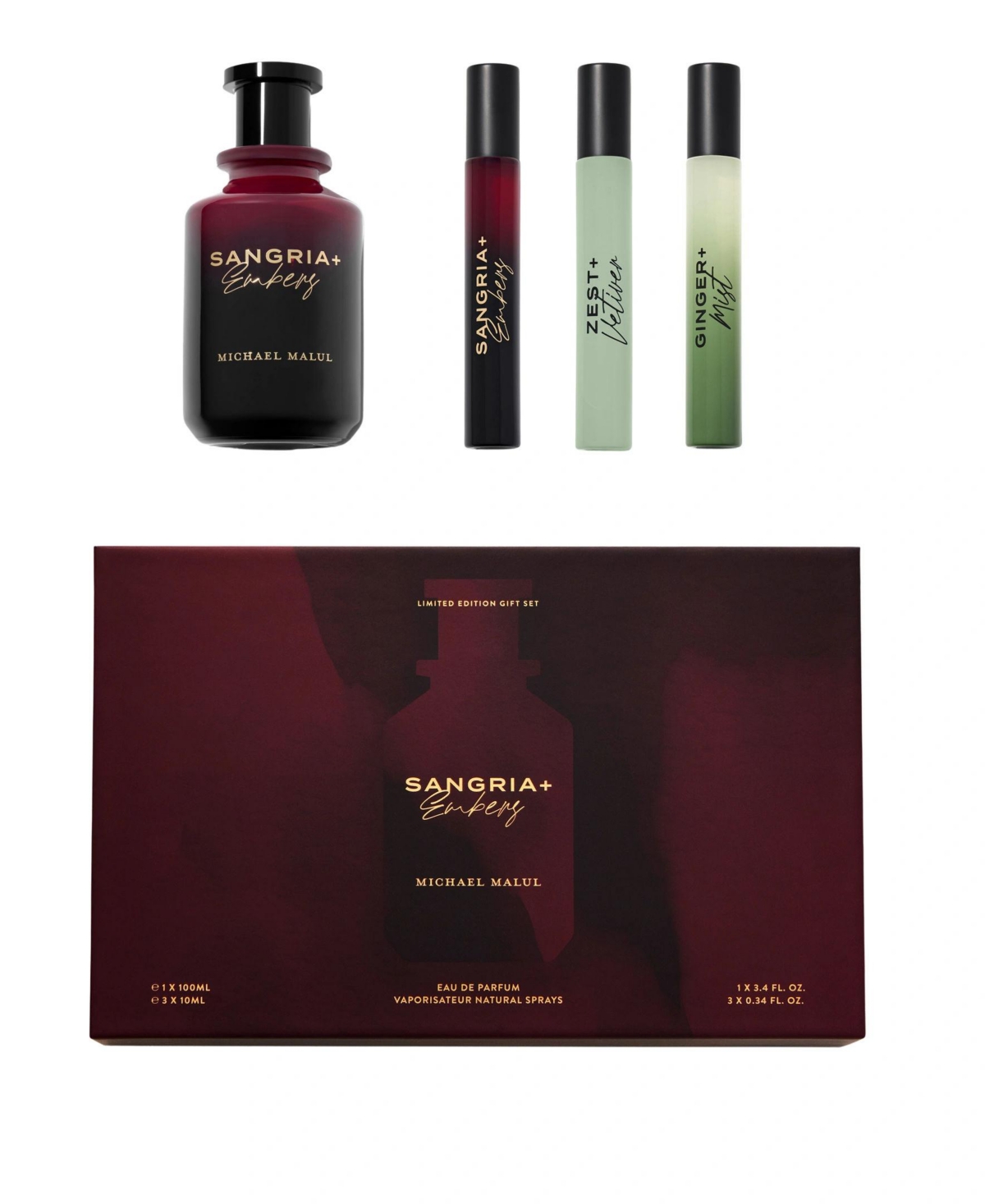 Michael Malul Sangria and Embers Eau de Parfum Gift Set
