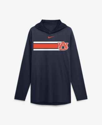 Men's Navy Auburn Tigers Primetime Pattern Tri-Blend Dri-FIT Long Sleeve Hooded T-Shirt