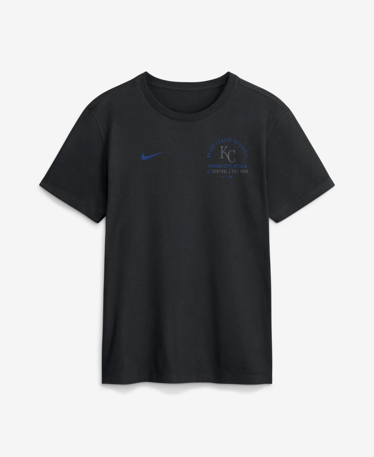 Men's Nike Black Kansas City Royals Split Logo T-Shirt