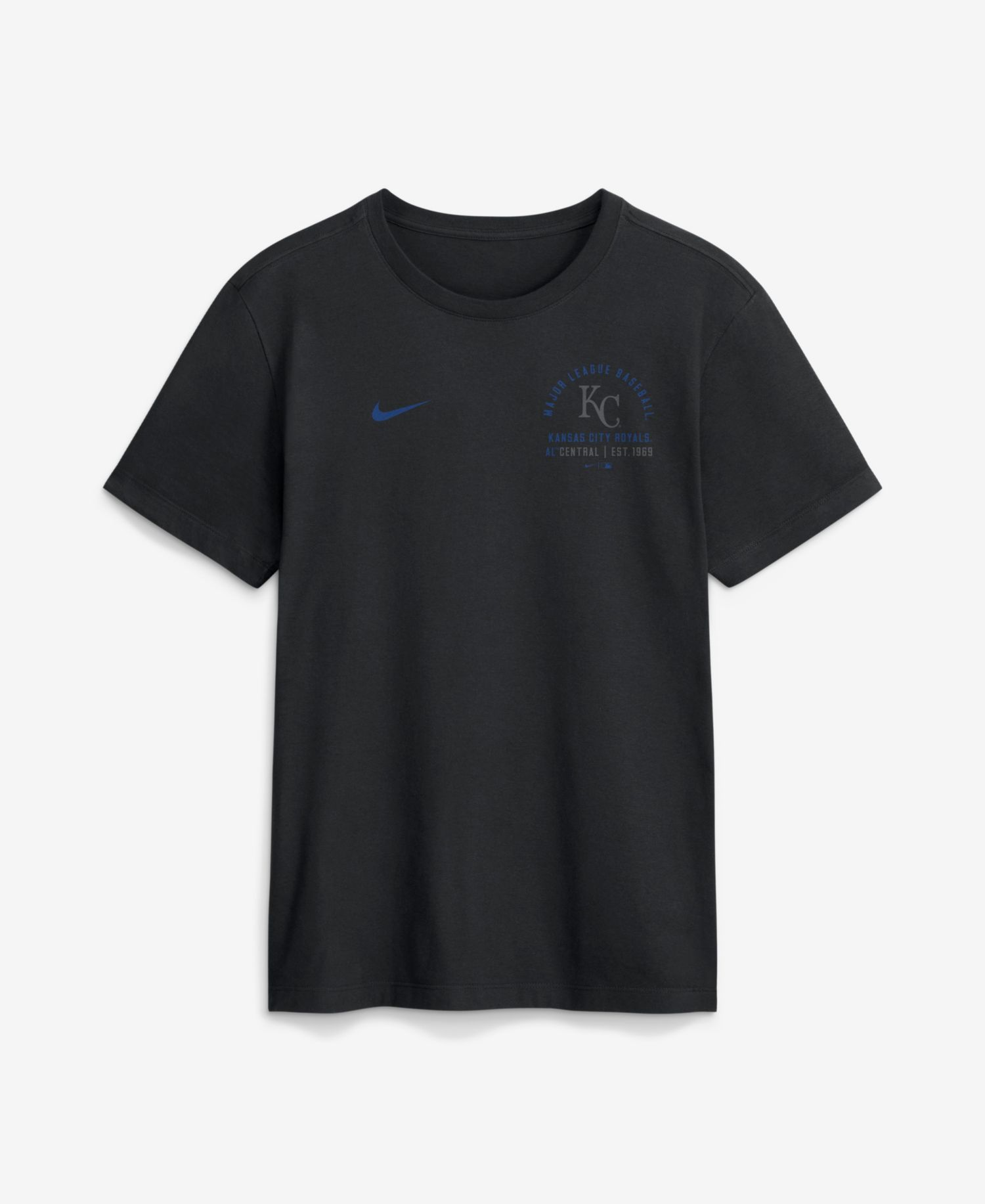 Men's Black Kansas City Royals Split Logo T-Shirt