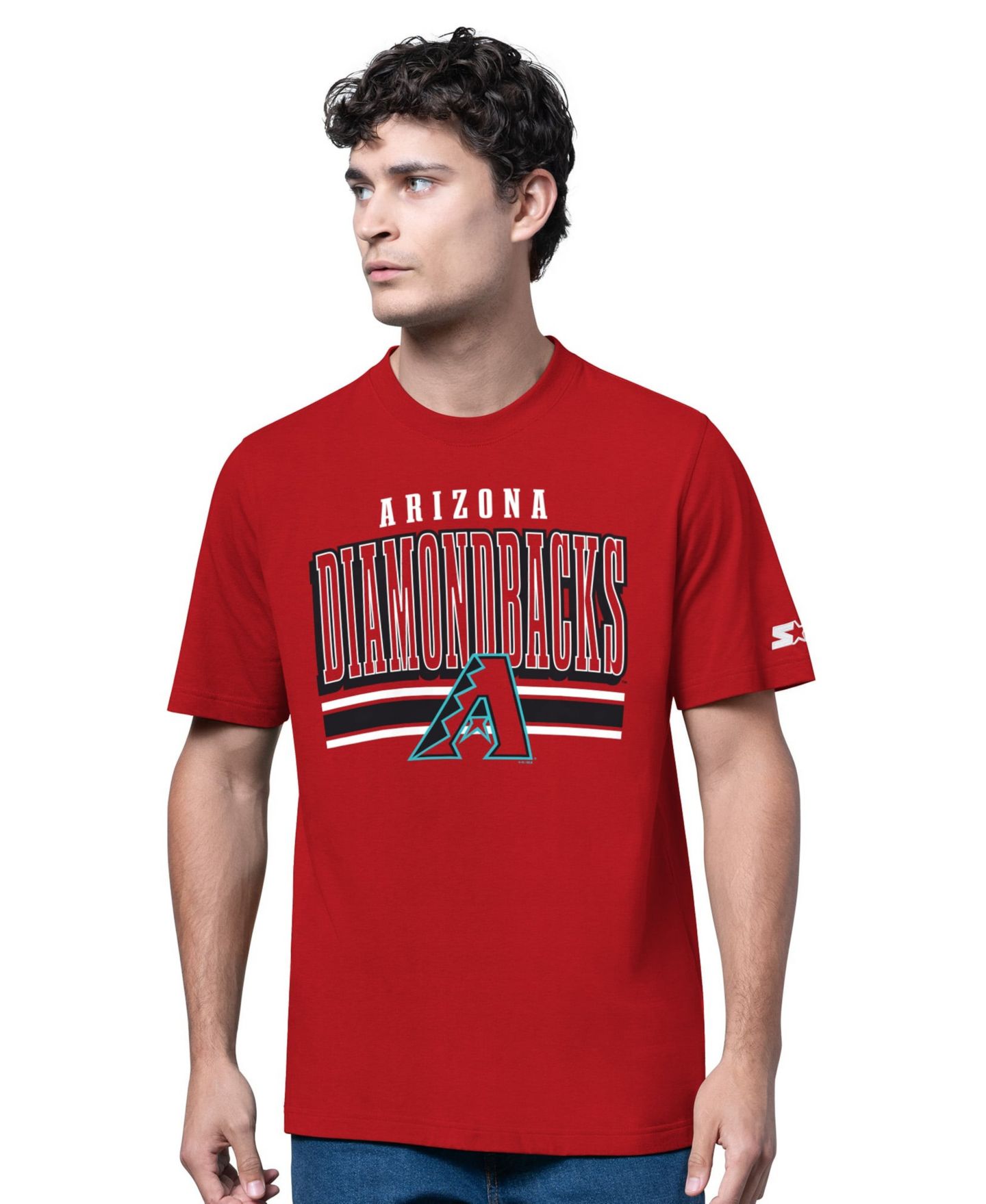 Мужские комплекты Starter Heather Gray/Red Arizona Diamondbacks Two-Pack Long Sleeve & Short Sleeve T-Shirt Set — фото 2