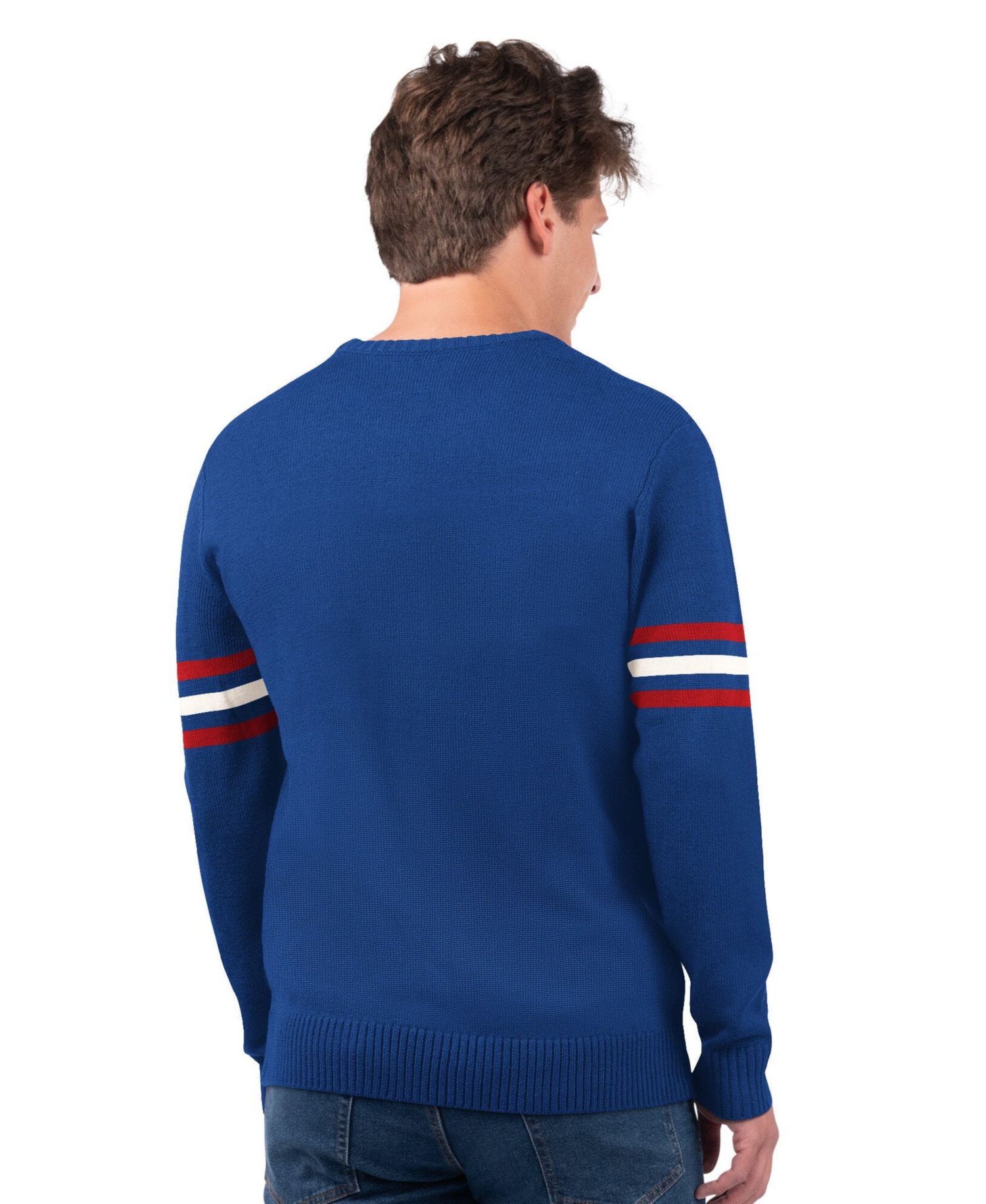 Men's Royal New England Patriots Player Sweater