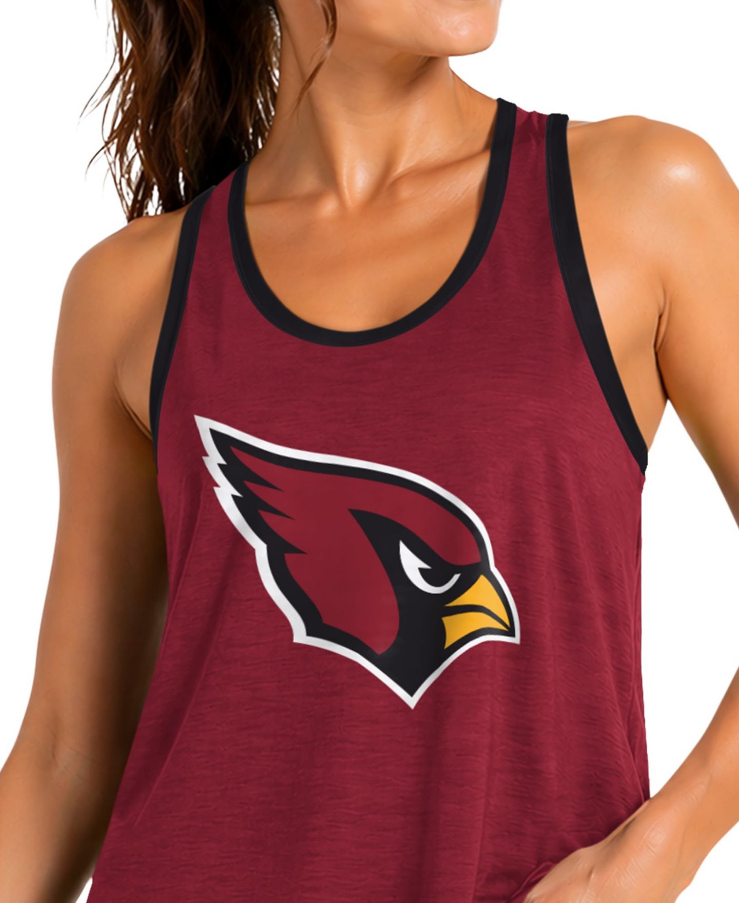 Женский топ G-III 4Her by Carl Banks Cardinal Arizona Cardinals Tater II Racerback — фото 3
