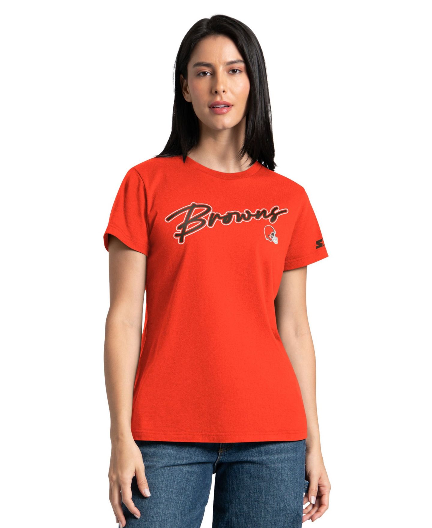 Женские футболки Starter Brown/Orange Cleveland Browns T-Shirt Combo Pack — фото 4