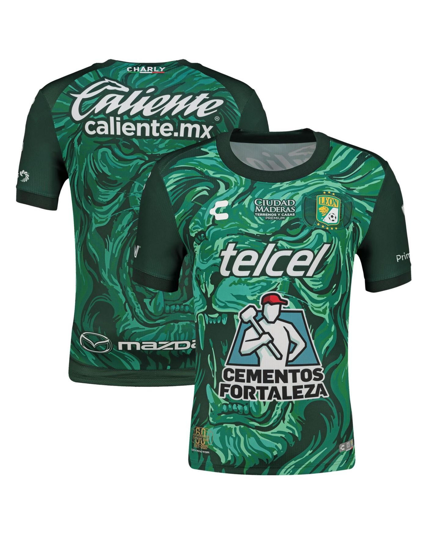 Мужской топ CHARLY Green Club Leon 2026/27 Home Authentic Jersey — фото 1