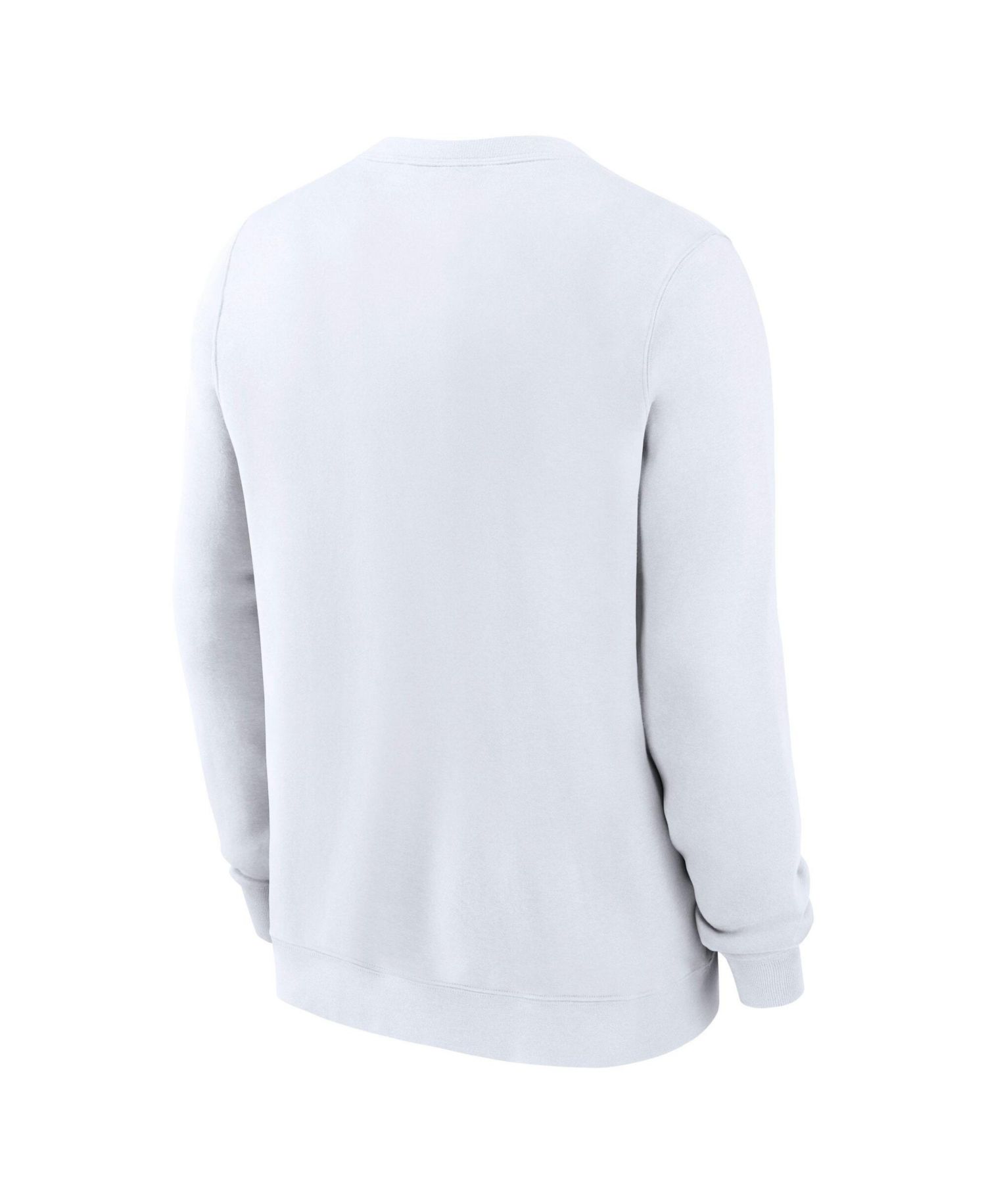 Men's White Michigan Wolverines Primetime Fleece Pullover Sweatshirt