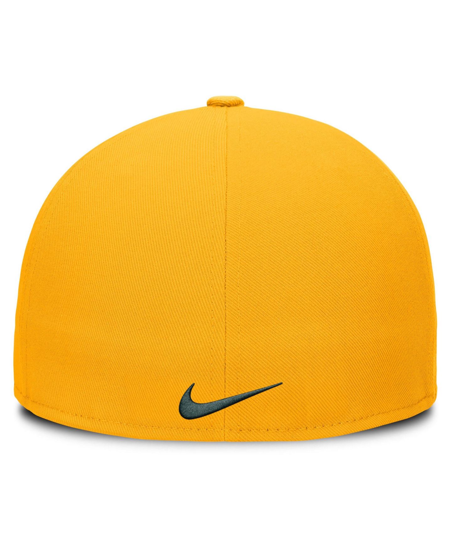 Мужская кепка Nike Gold Athletics Wordmark Dri-FIT Round Bill True Fitted Hat — фото 4
