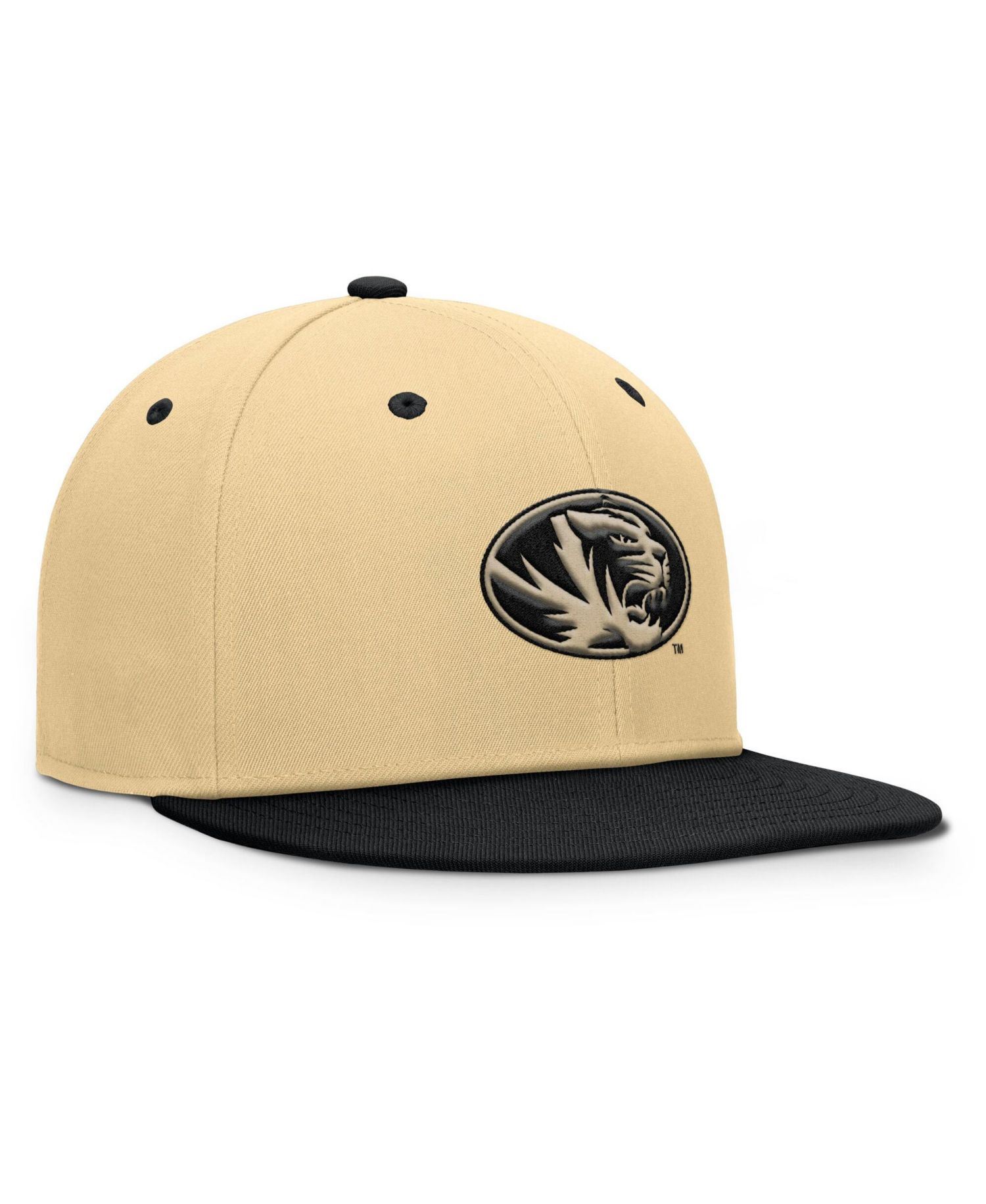 Men's Khaki/Black Missouri Tigers Balance Fitted Hat
