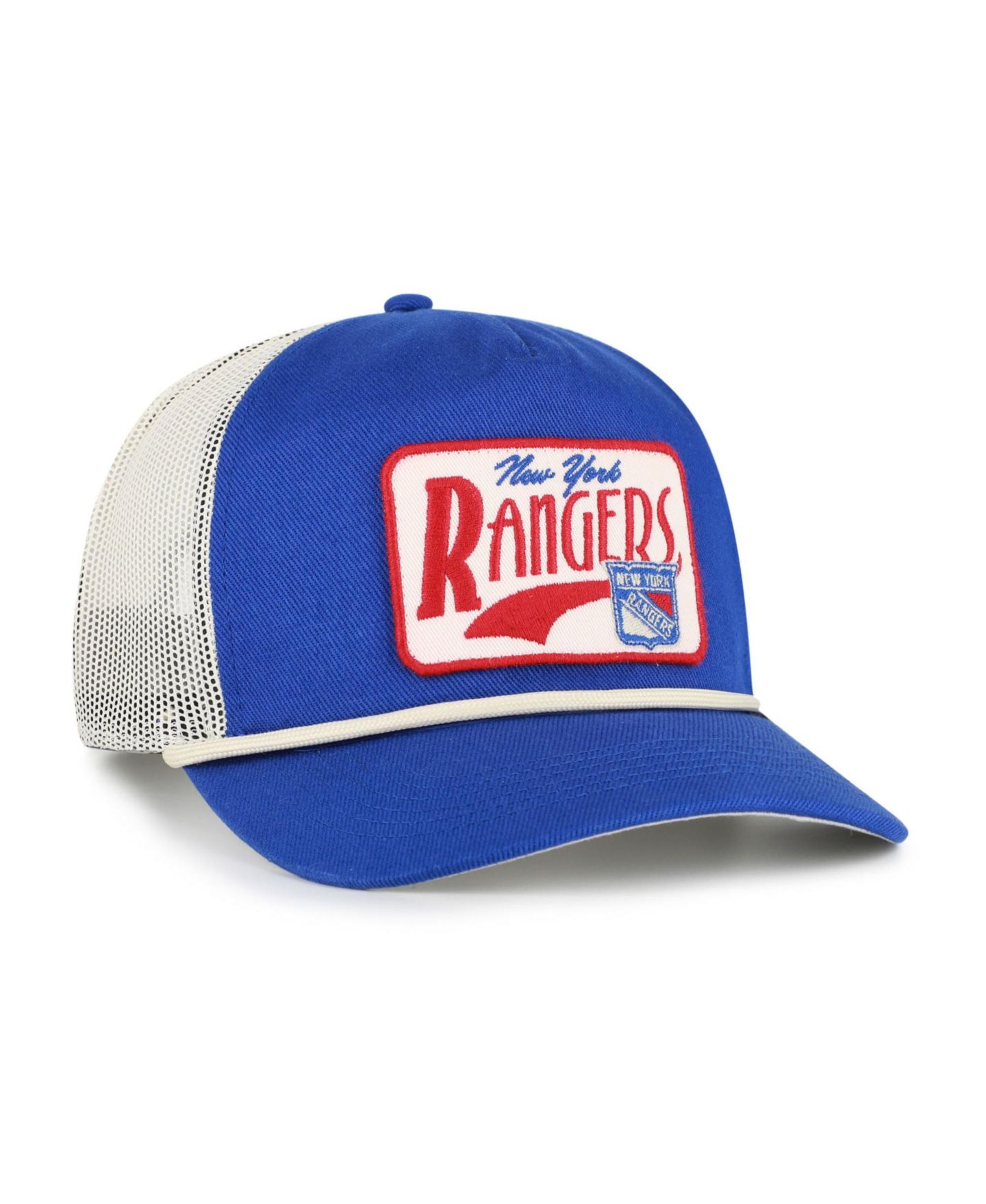 Мужская кепка '47 Brand Royal New York Rangers Emmett Heavy Twill Trucker Hitch Rope Adjustable Hat — фото 2