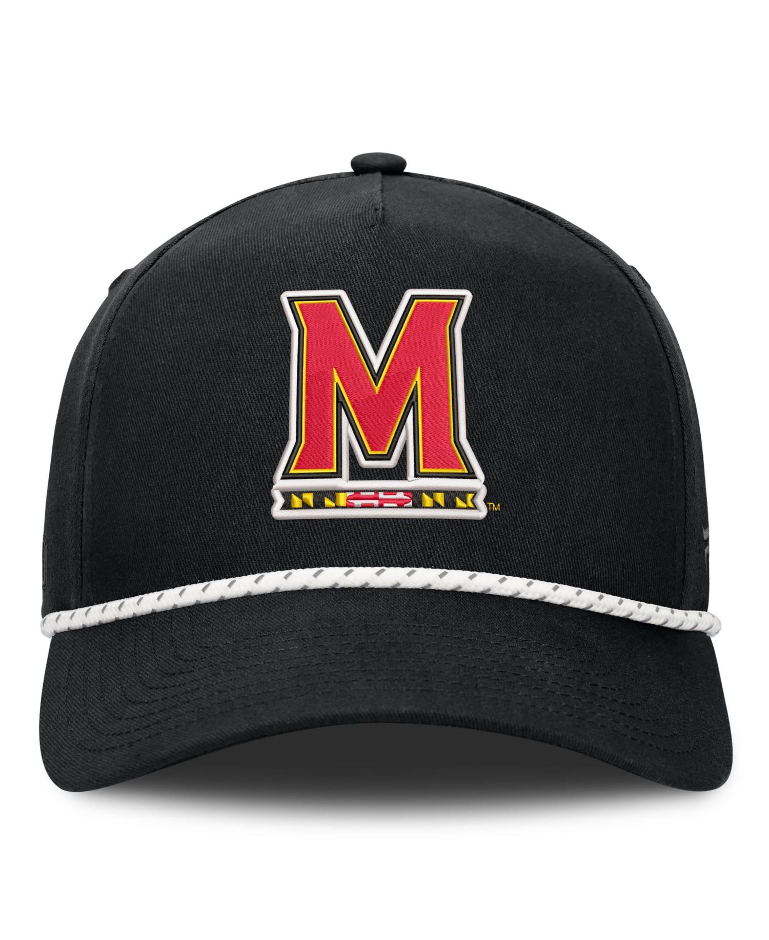 Men's Black Maryland Terrapins Undertone Rope Adjustable Hat