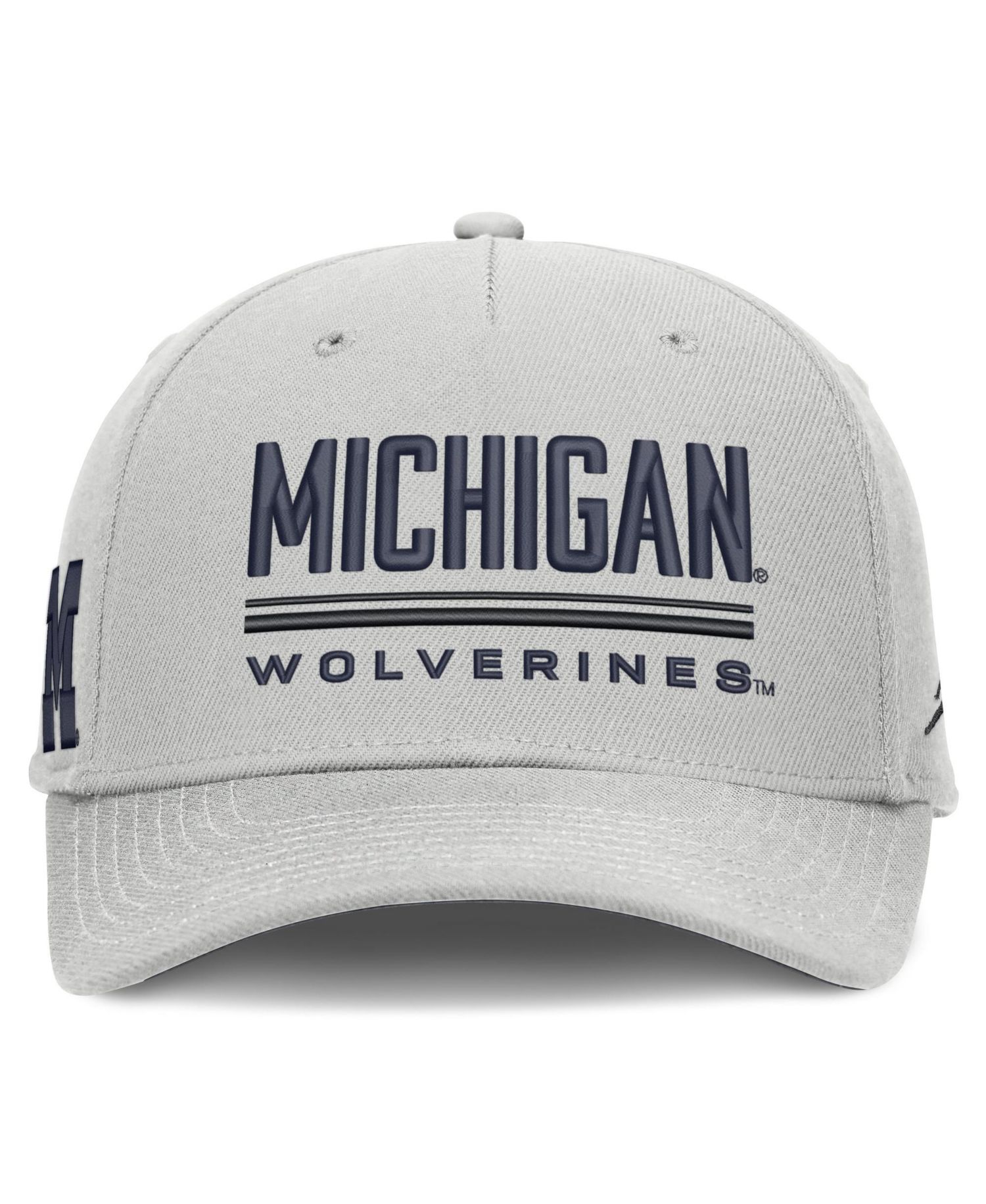 Men's Gray Michigan Wolverines 2026 Sideline Dri-FIT Rise Adjustable Hat