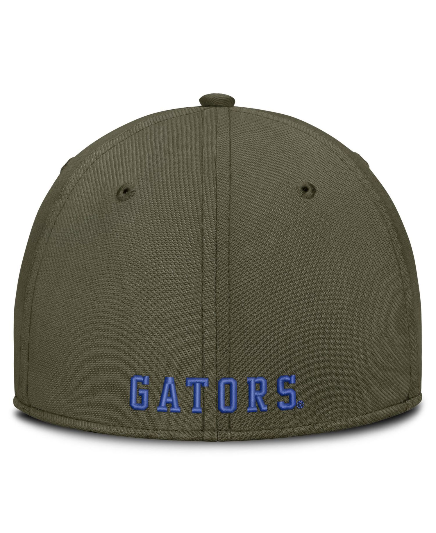 Men's Olive Florida Gators Primetime SwooshFlex Dri-FIT Hat