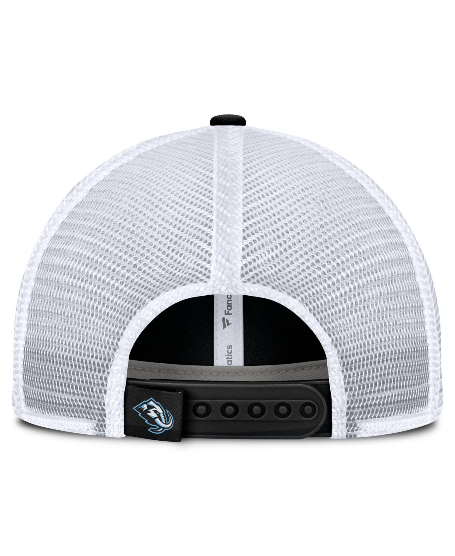 Men's Black Utah Mammoth Fundamental Underline Trucker Adjustable Hat