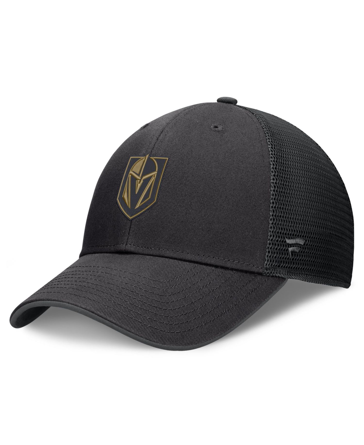 Men's Black Vegas Golden Knights Fundamental Limits Trucker Adjustable Hat