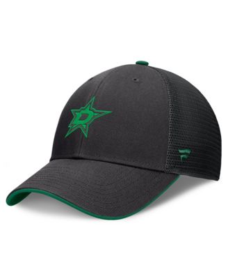 Men's Black Dallas Stars Fundamental Limits Trucker Adjustable Hat