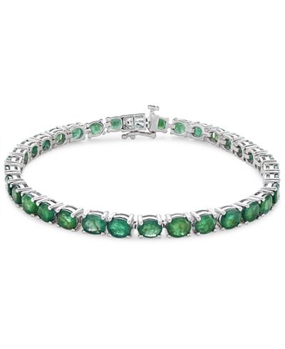 bracelet emerald silver tennis ruby sterling line gold macy karat ct created bracelets yellow main watches jewelry