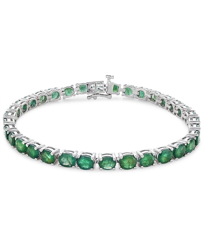 Mens emerald tennis bracelet clearance