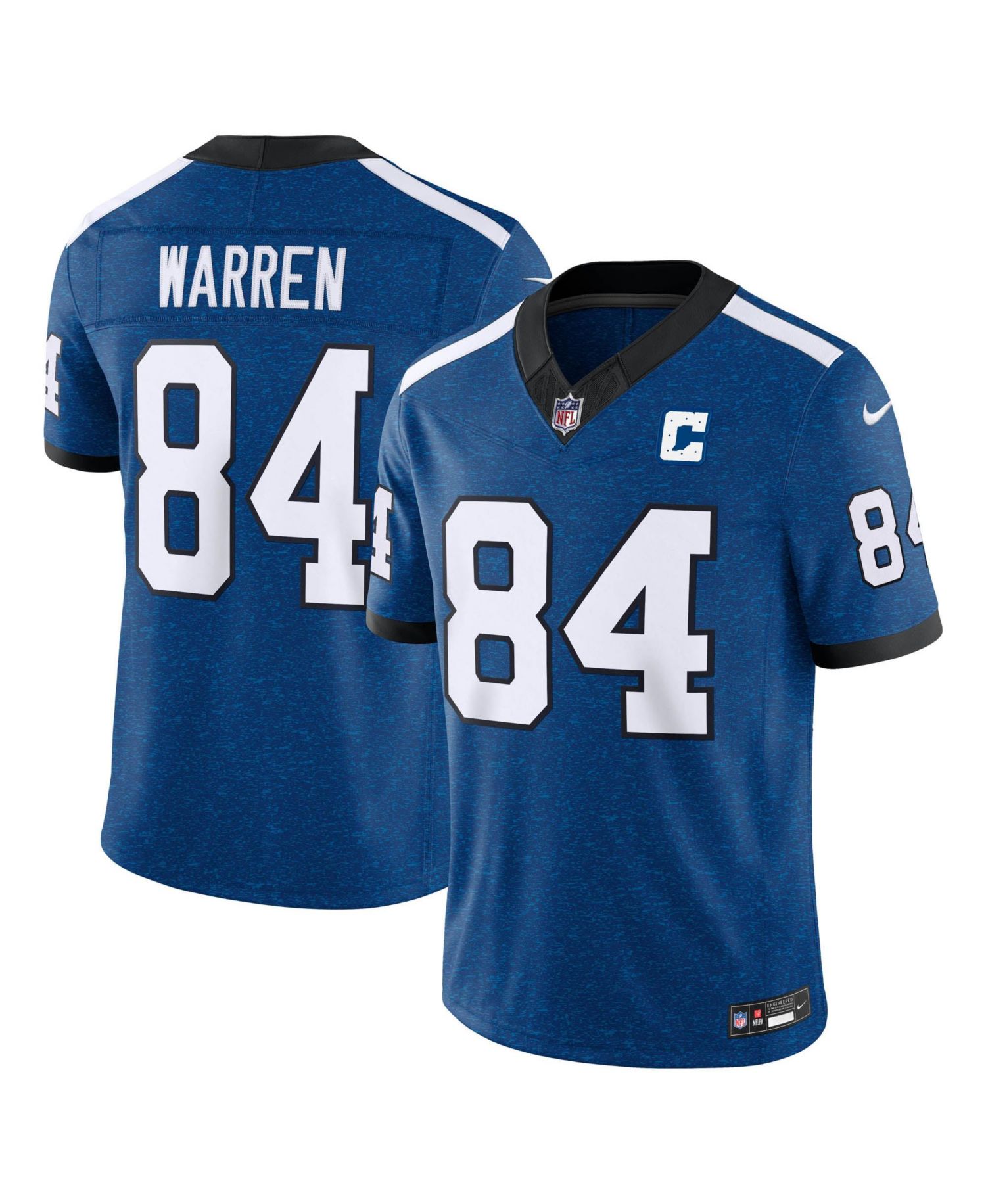 Men's Tyler Warren Royal Indianapolis Colts Alternate Indiana Nights Vapor F.U.S.E. Stitched Limited Jersey