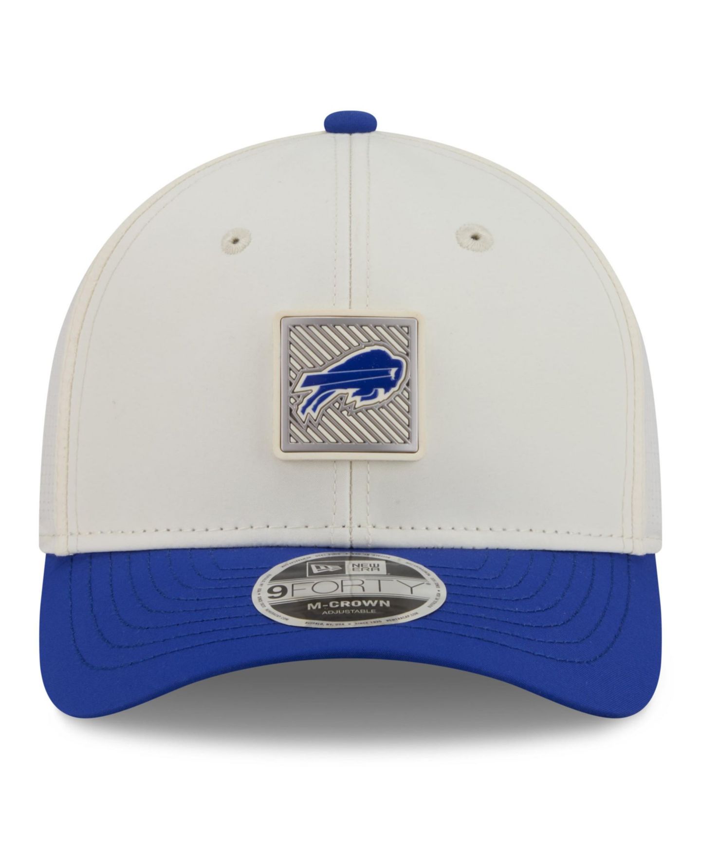 Детская кепка New Era Cream/Royal Buffalo Bills 2026 Training Camp 9FORTY M-Crown Adjustable Hat — фото 2