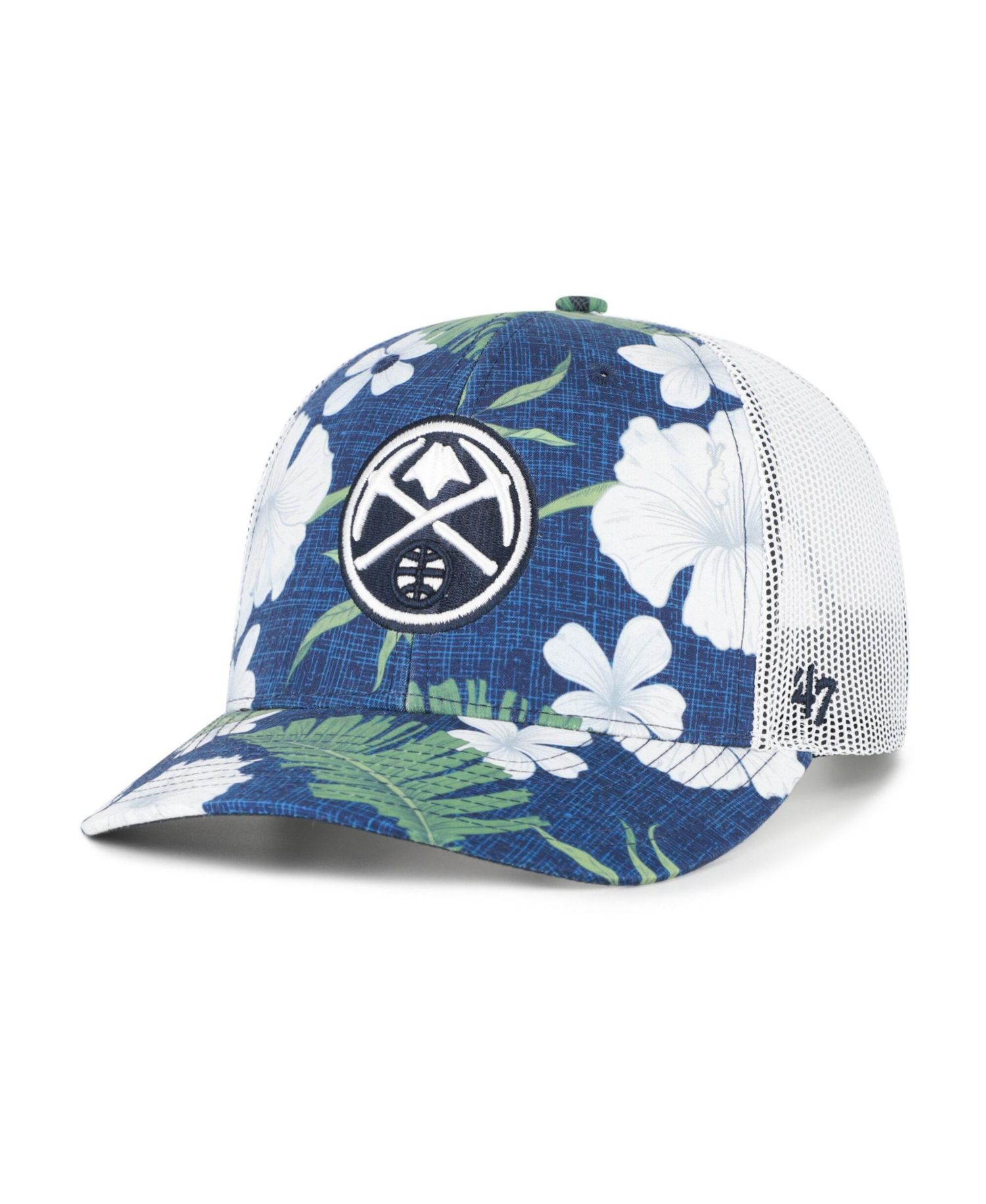Men's '47 Navy Denver Nuggets Beach Side Trucker Adjustable Hat