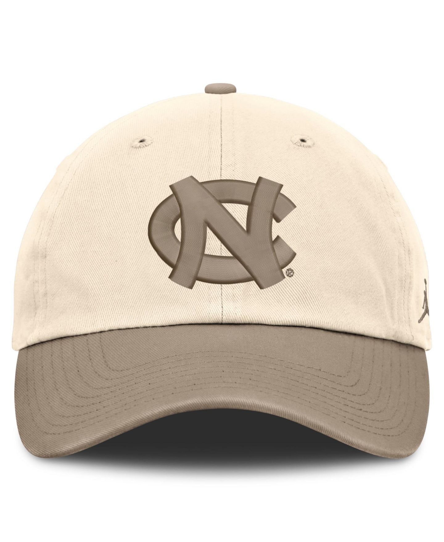 Мужские головные уборы Jordan Natural/Khaki North Carolina Tar Heels Two-Tone Club Adjustable Hat — фото 2
